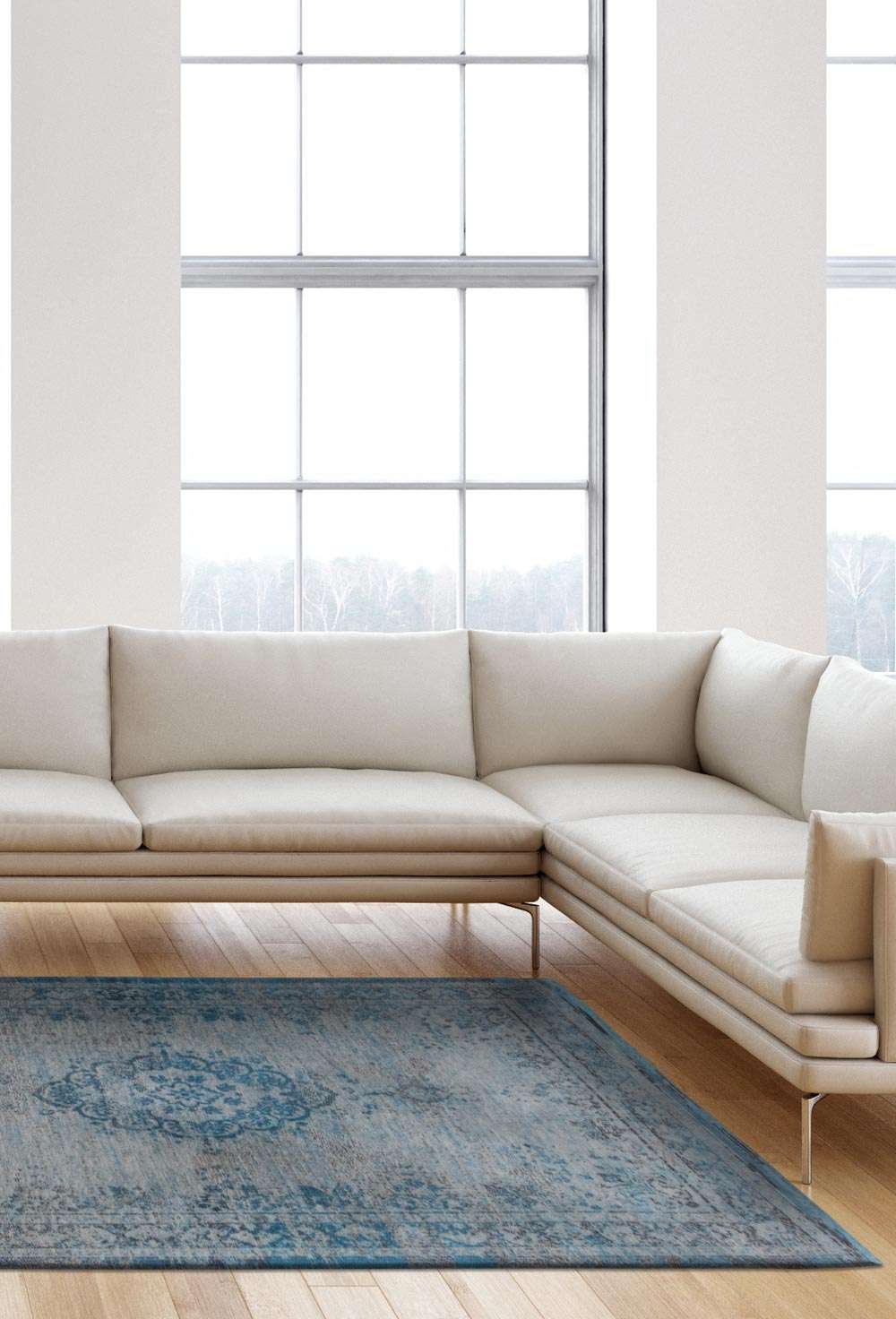 Fading World 8255 Grey Turquise gulvteppe