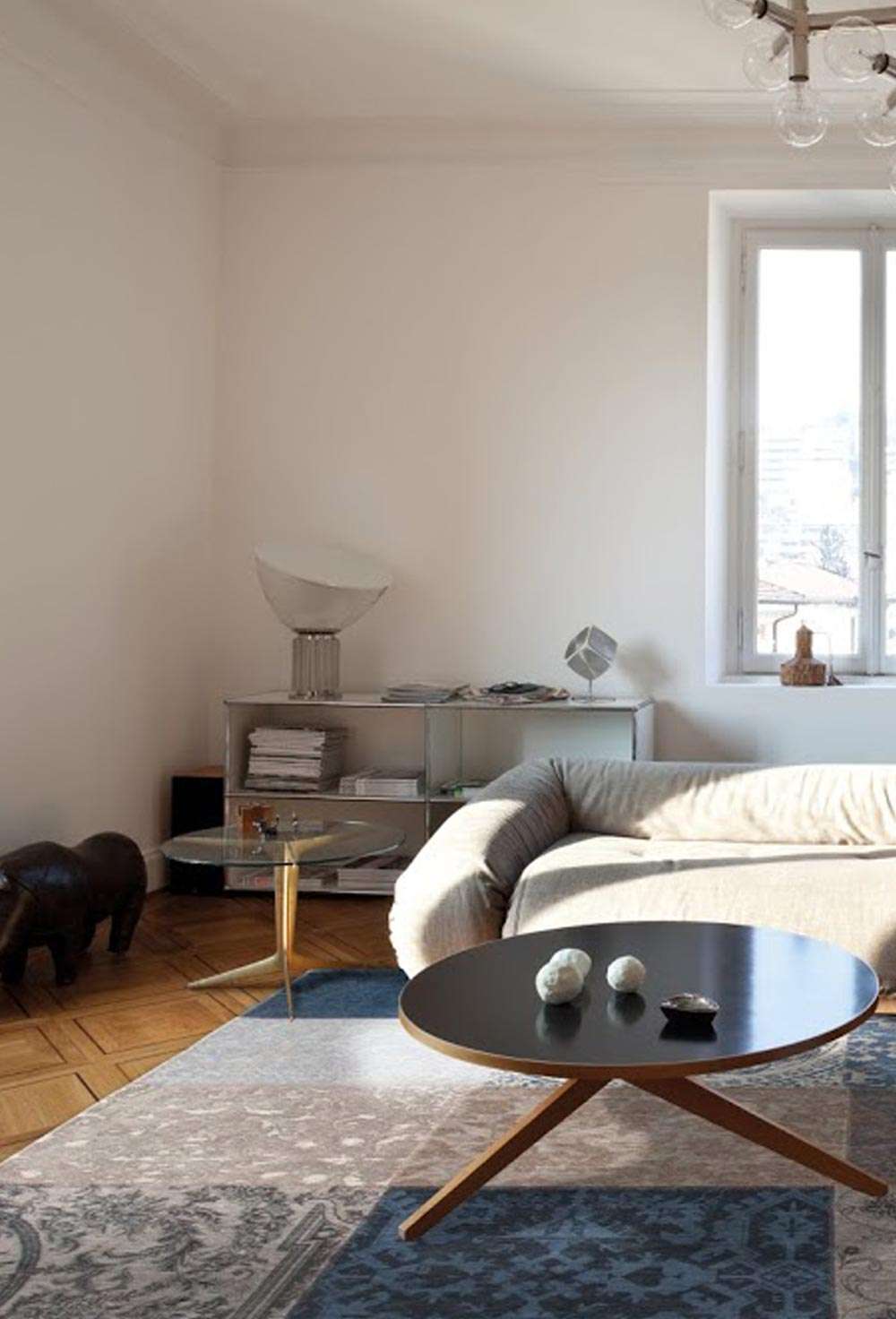 Vintage 8108 Blue denim gulvteppe