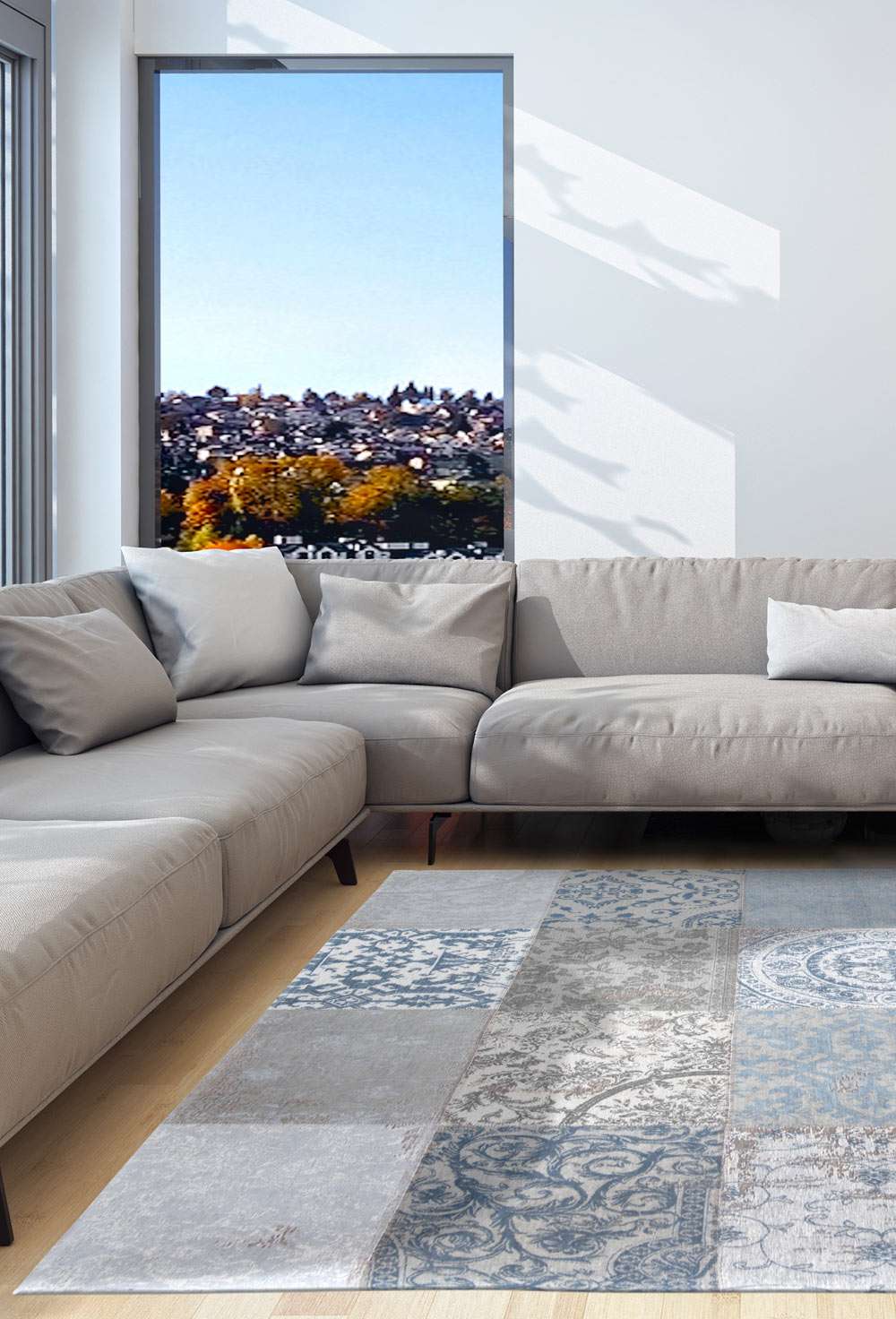 Vintage 8981 Bruges Blue gulvteppe