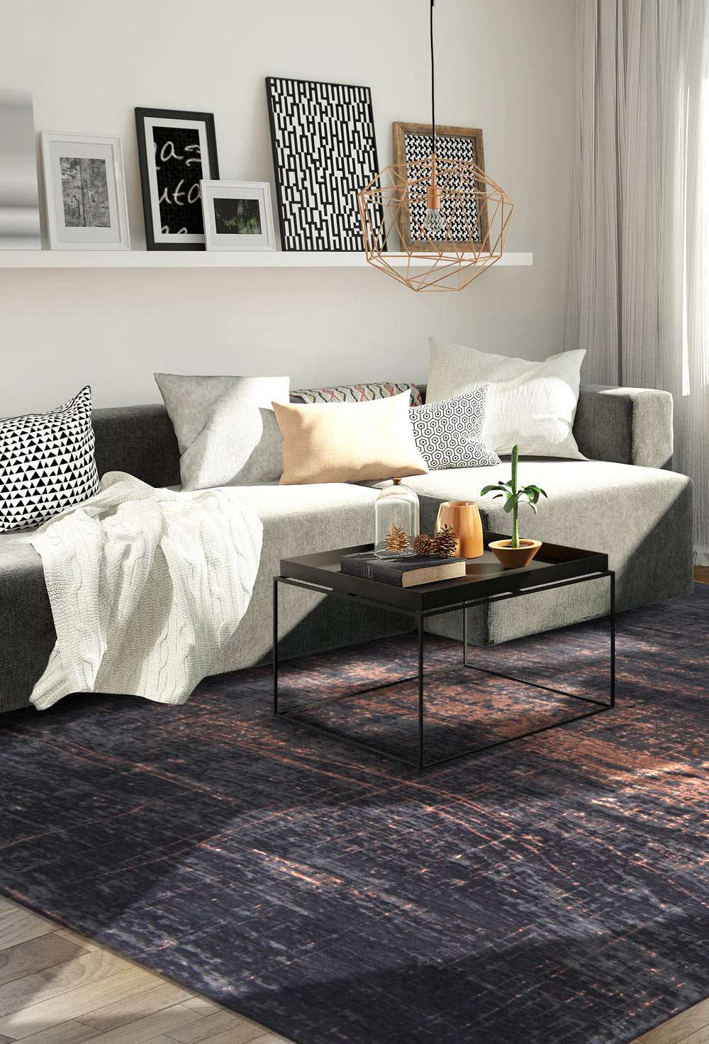 Mad Men 8925 Soho Copper gulvteppe