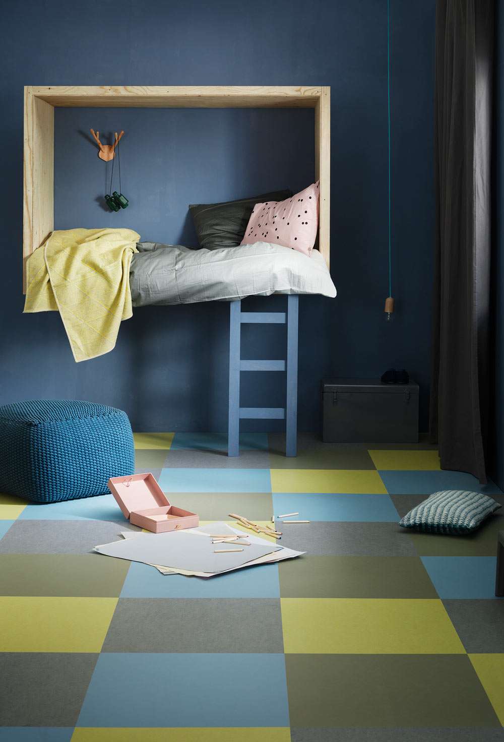 Marmoleum Click Rosemary Green linoleumsgulv