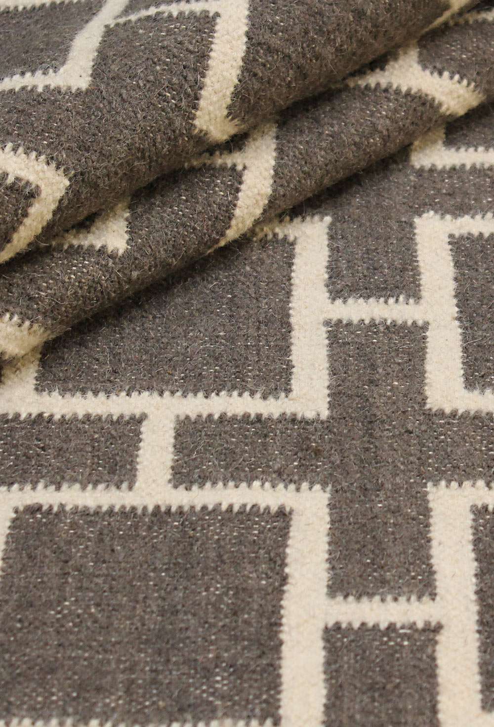 Bonfire Grey håndvevd teppe