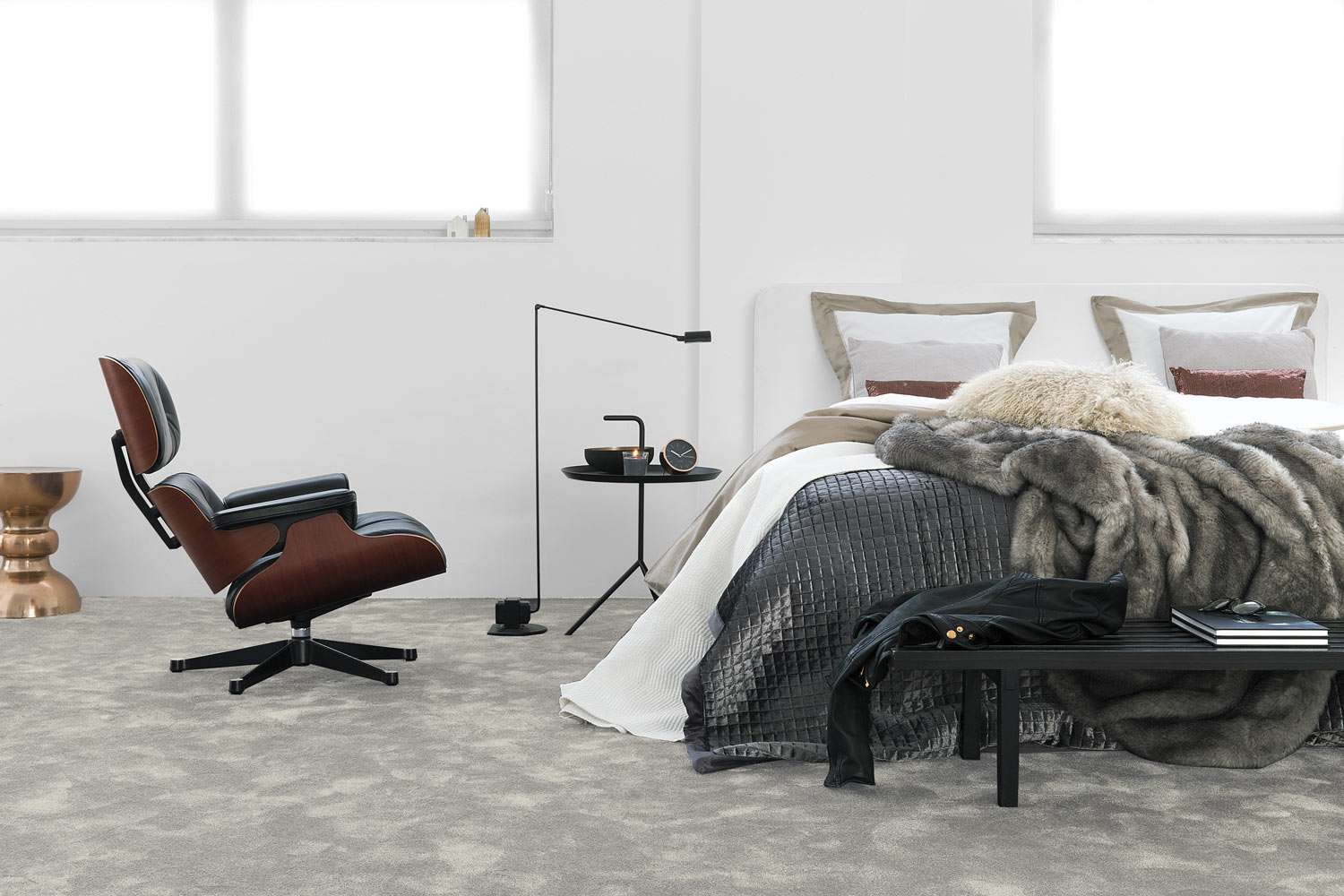 Seduction 90 Granite vegg til vegg teppe