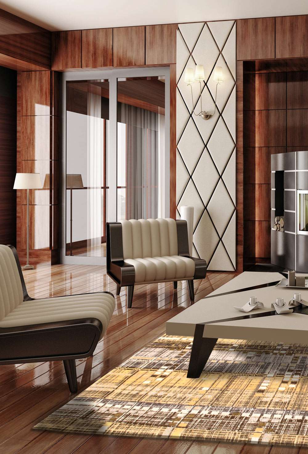 Mad Men 8415 Office Gold gulvteppe