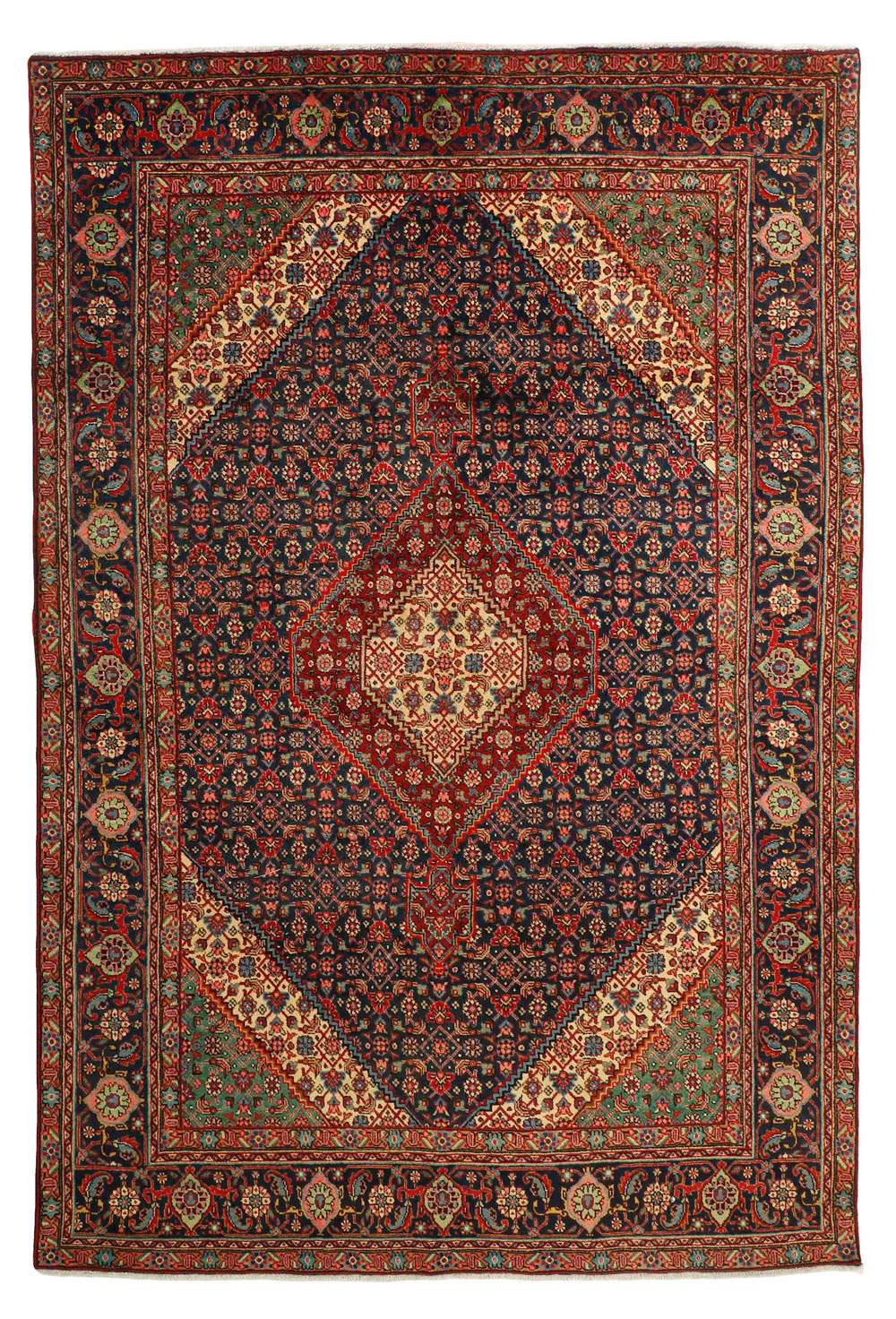 Tabriz 413823 håndknyttet teppe