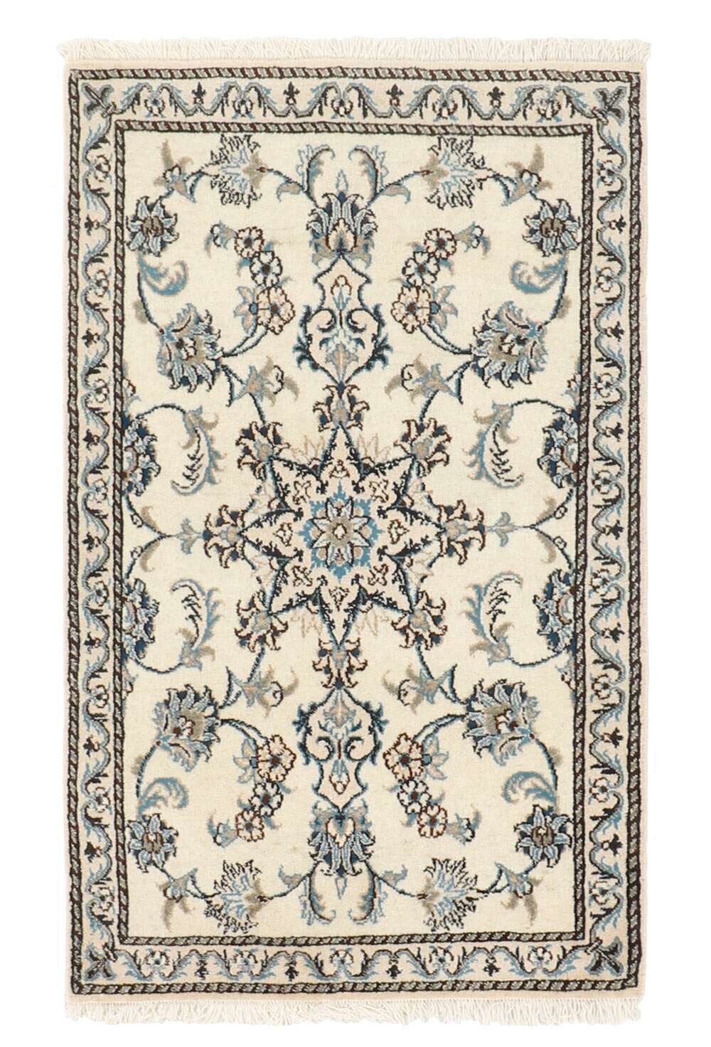 Nain Kashmar 367620 håndknyttet teppe