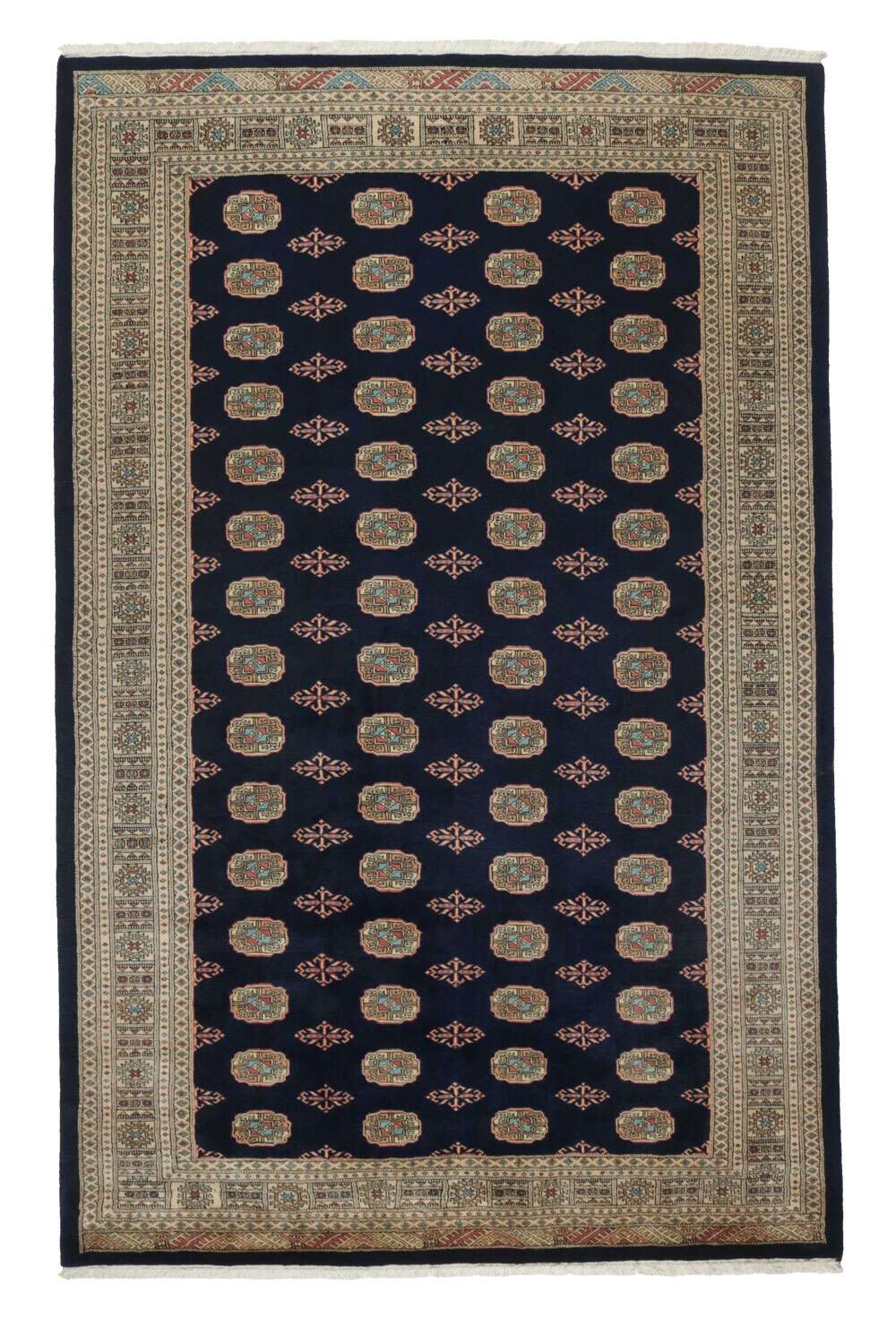 Bokhara Blue 1055 3PLY håndknyttet teppe