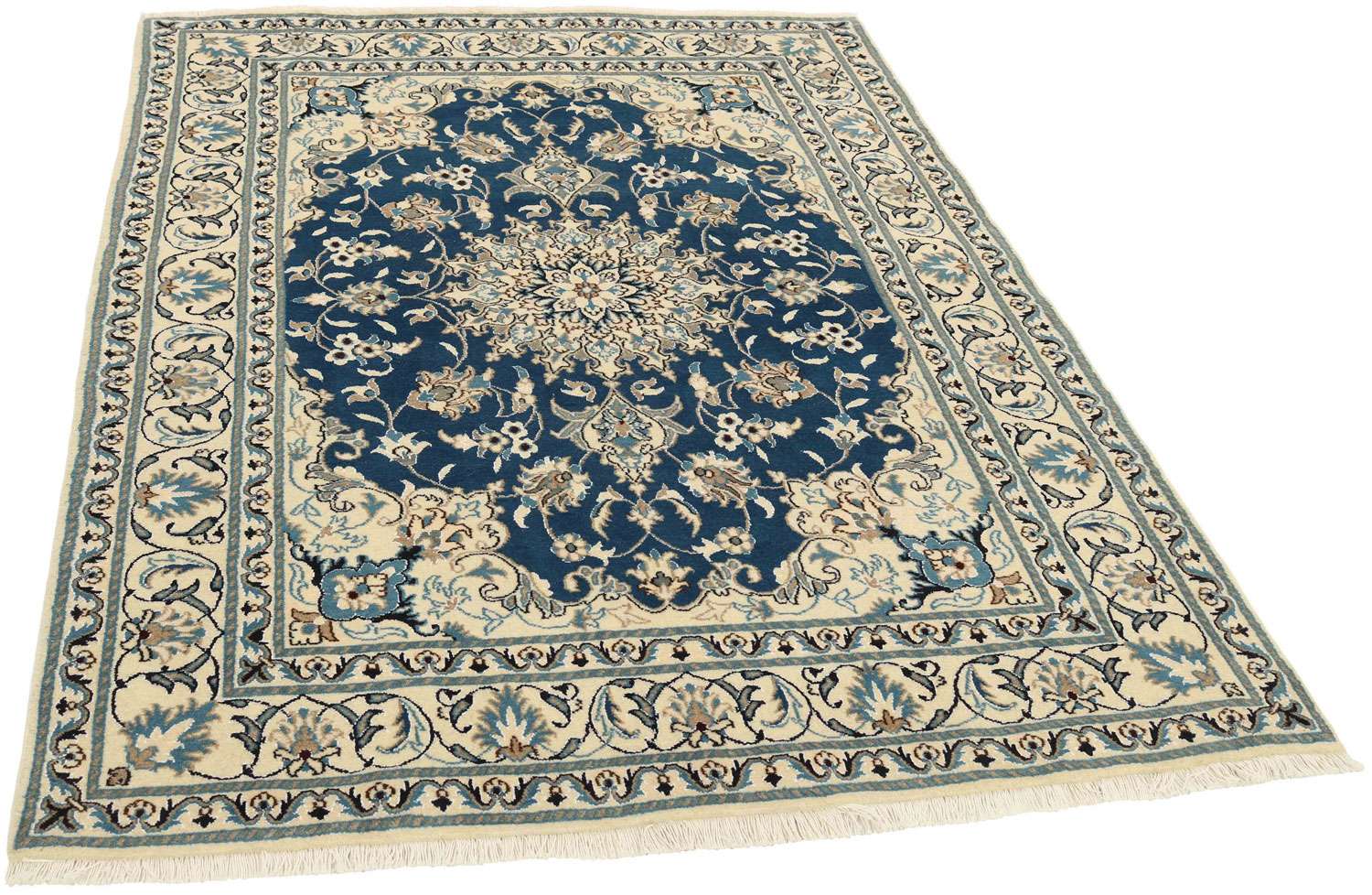 Nain Kashmar 393239 håndknyttet teppe