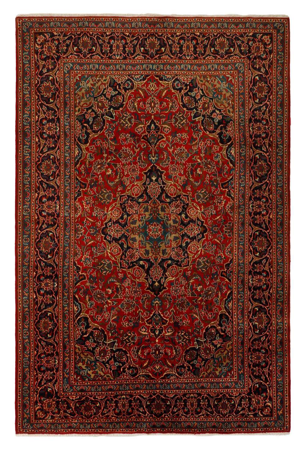 Mashad 417929 håndknyttet teppe