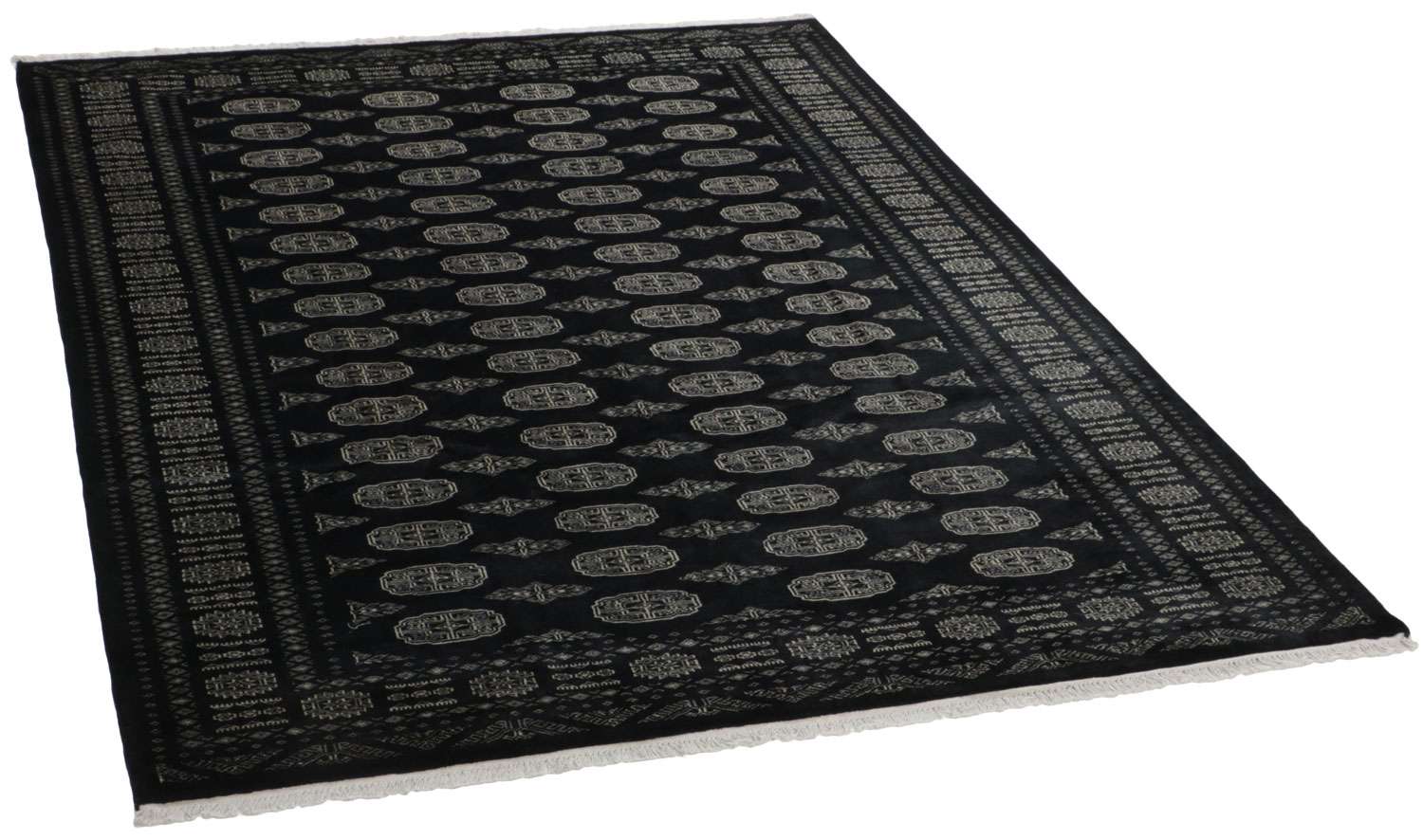 Bokhara Black 1589 2PLY håndknyttet teppe