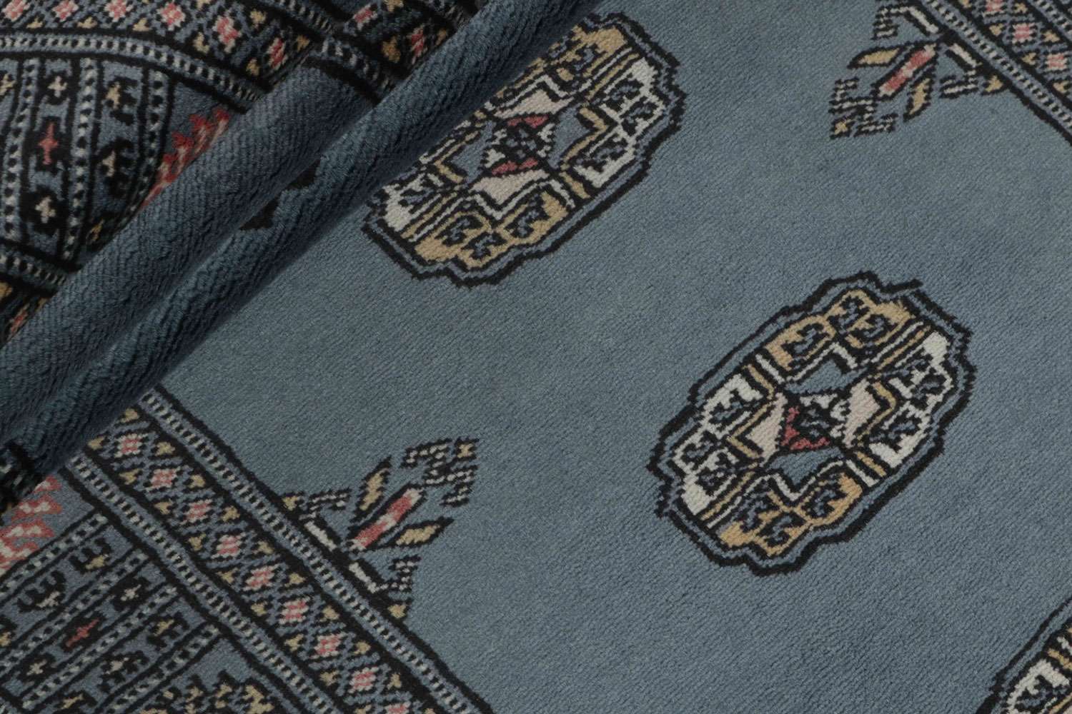 Bokhara Grey 399 2PLY håndknyttet teppe