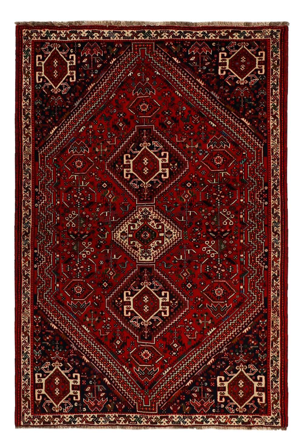 Kashghai 449843 håndknyttet teppe