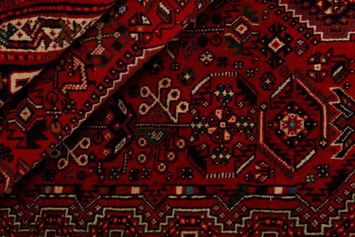 Kashghai 449843 håndknyttet teppe