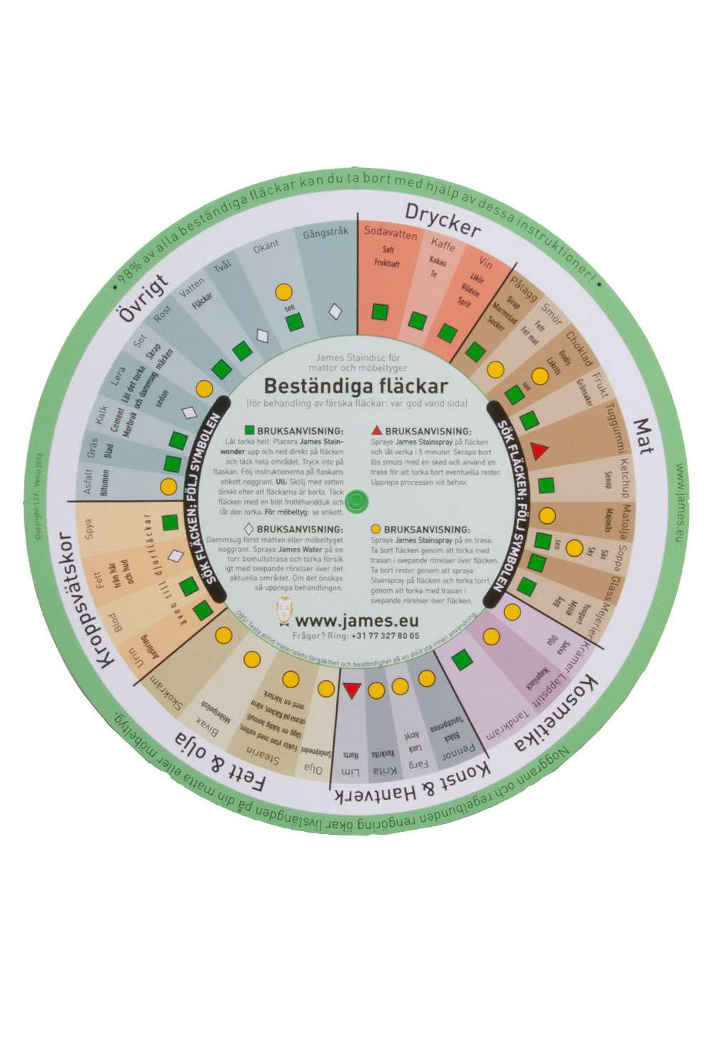 James Stainspray flekkfjerner for tepper