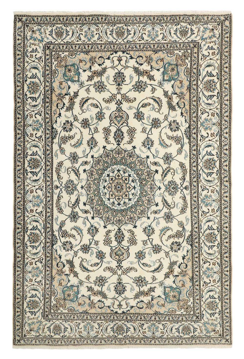 Nain Kashmar 393415 håndknyttet teppe