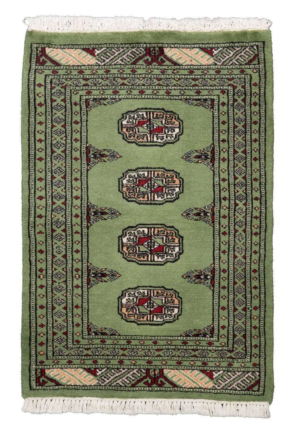 Bokhara Green 327 2PLY håndknyttet teppe