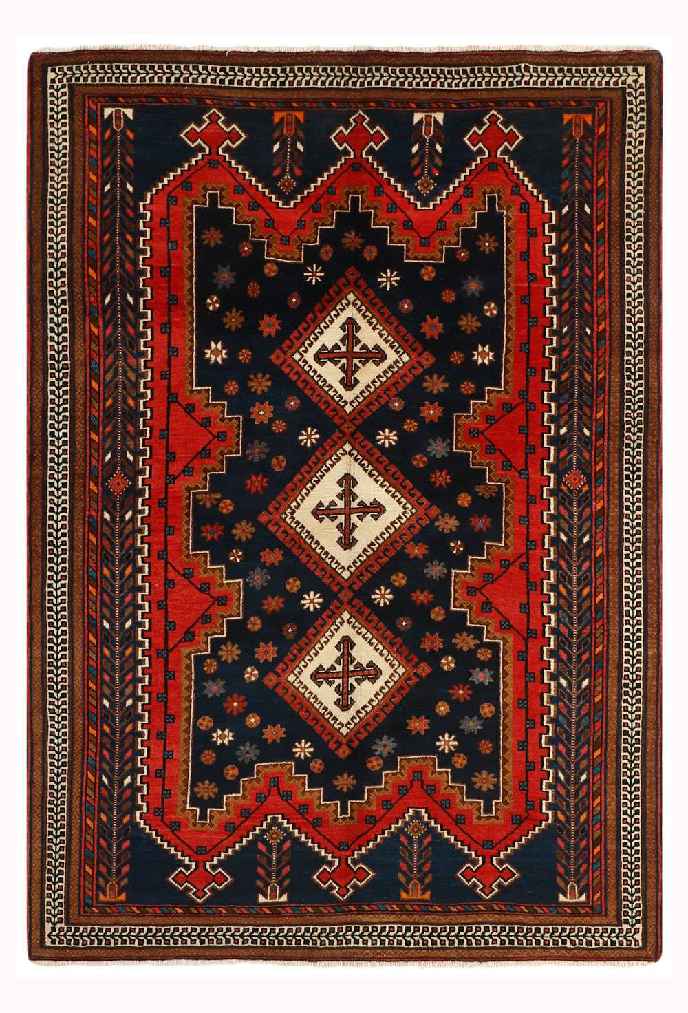 Afshar 473722 håndknyttet teppe