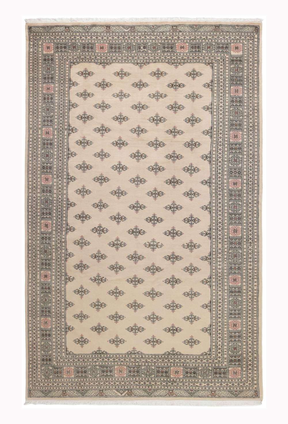 Tekke Beige 689 2PLY håndknyttet teppe