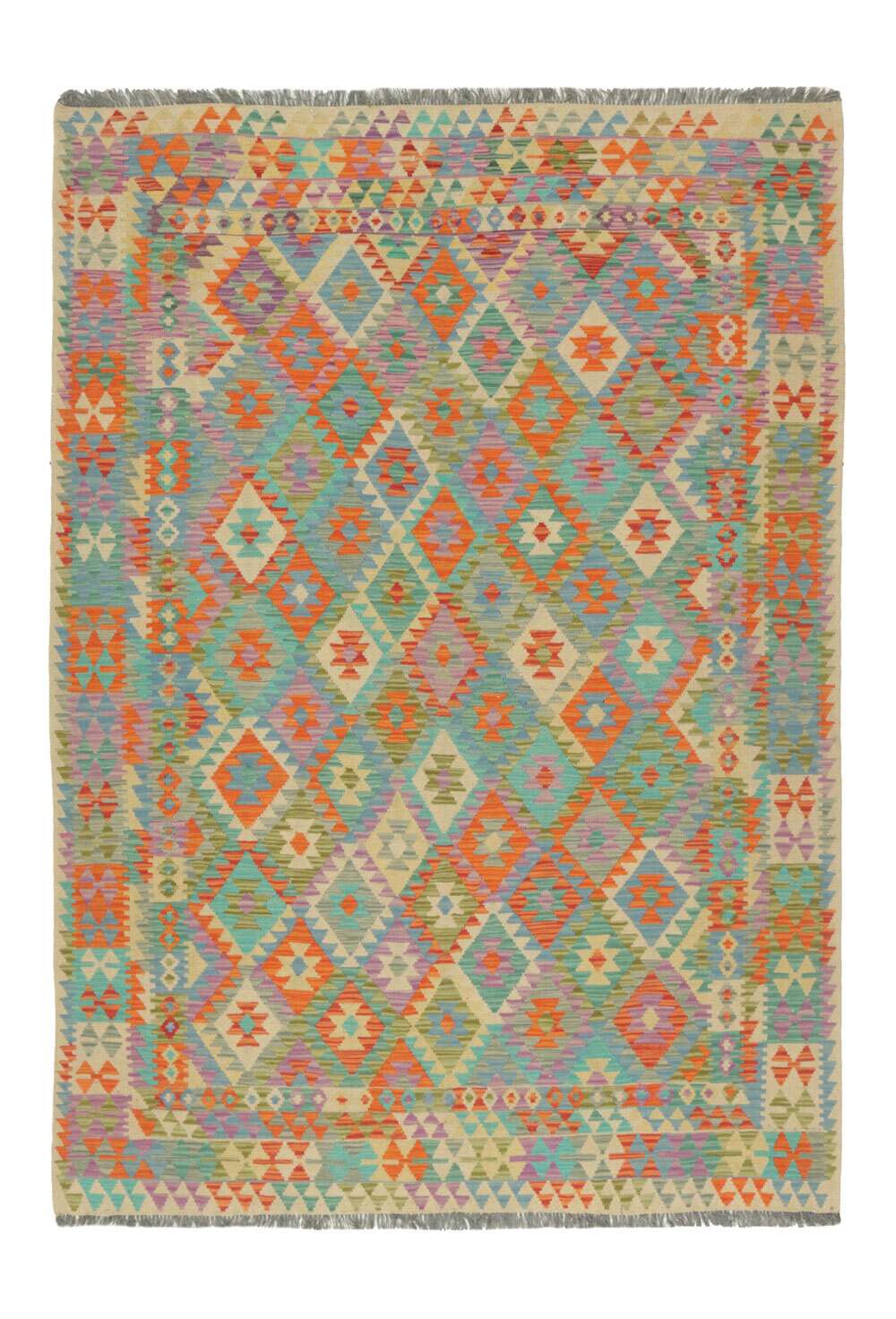 Afghan Kelim 105230 håndvevd teppe