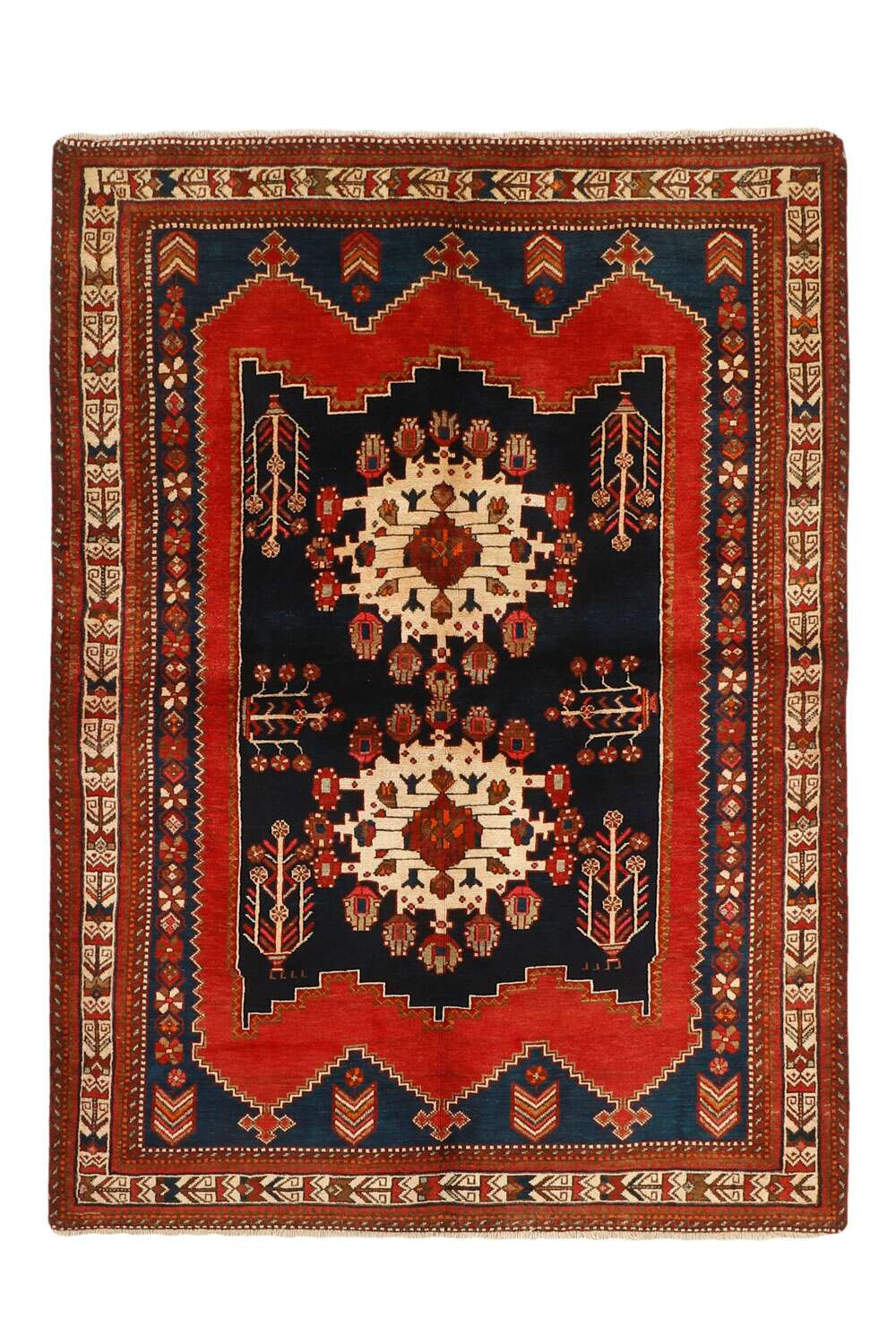 Afshar 476795 håndknyttet teppe