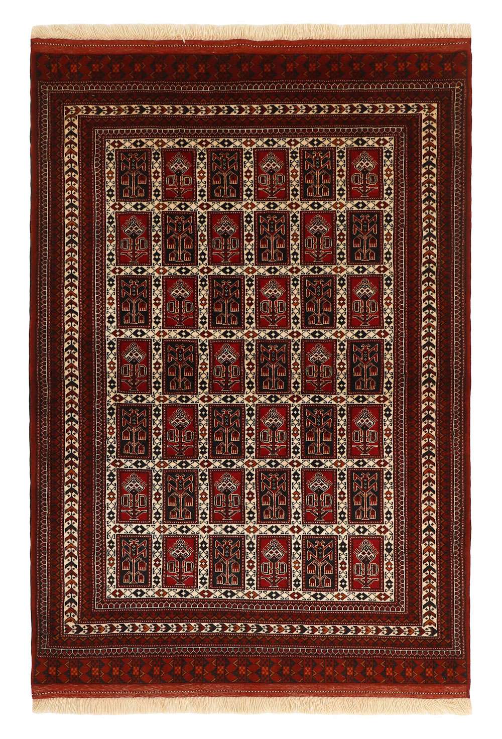 Torkaman 479719 håndknyttet teppe