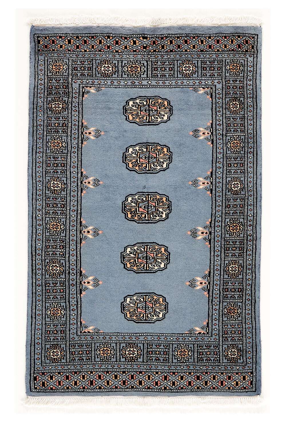 Bokhara Grey 771 2PLY håndknyttet teppe