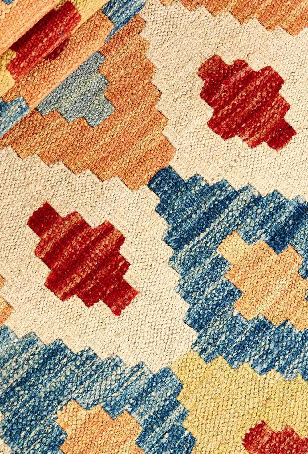 Afghan Kelim 323179 håndvevd teppe