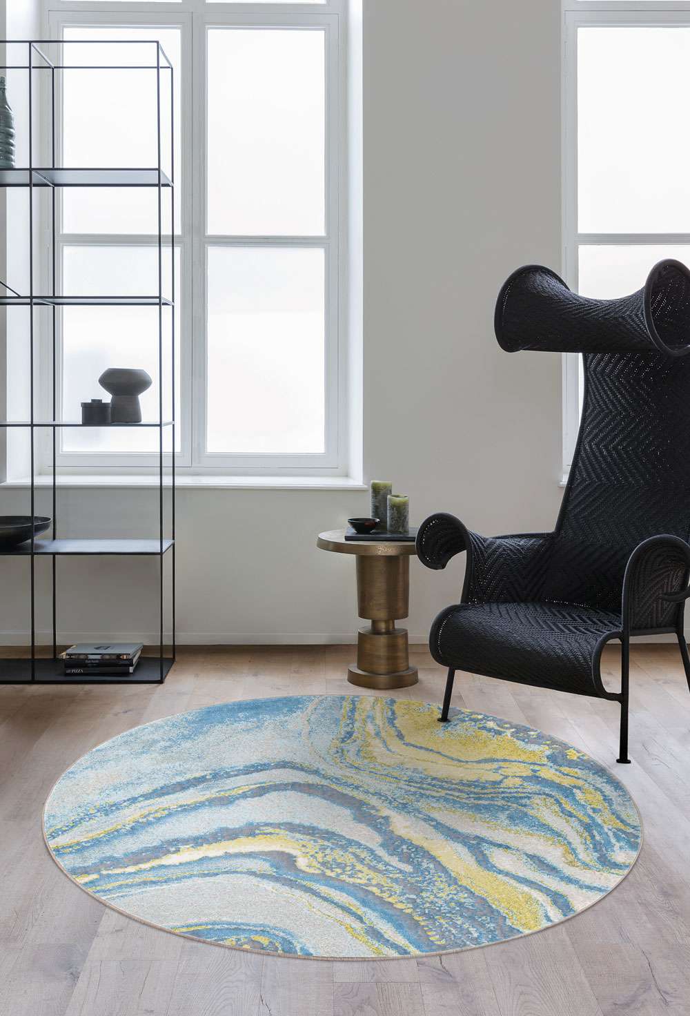 Bloom 466154 504 rundt gulvteppe