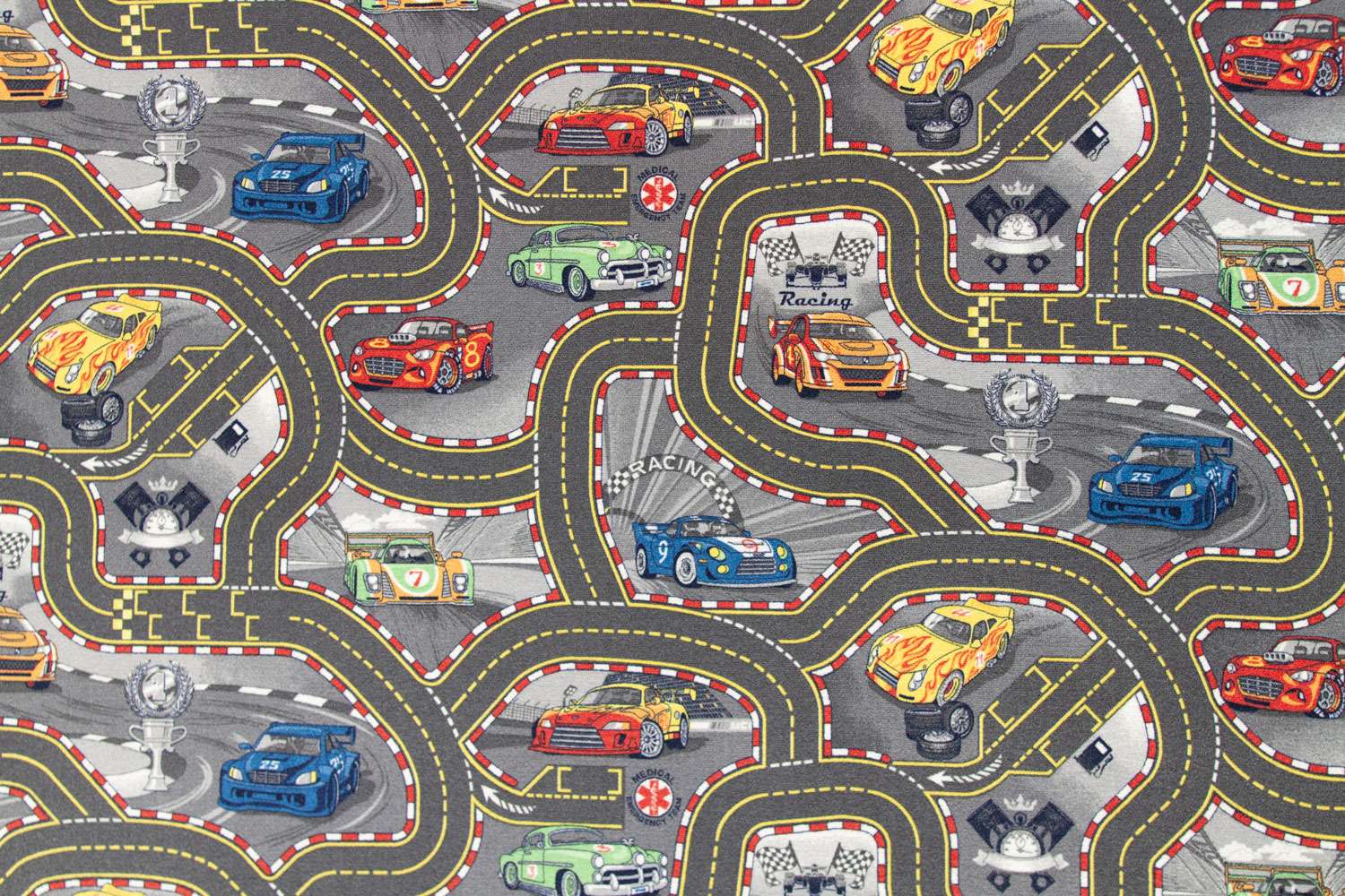 Racers vegg til vegg teppe