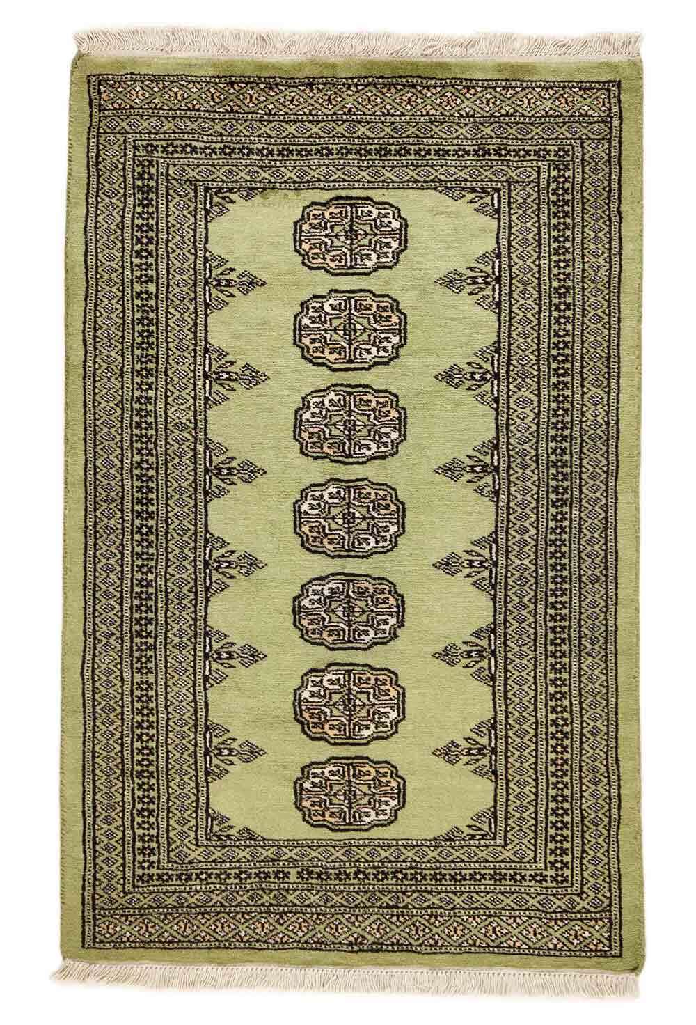 Bokhara Green 307 2PLY håndknyttet teppe