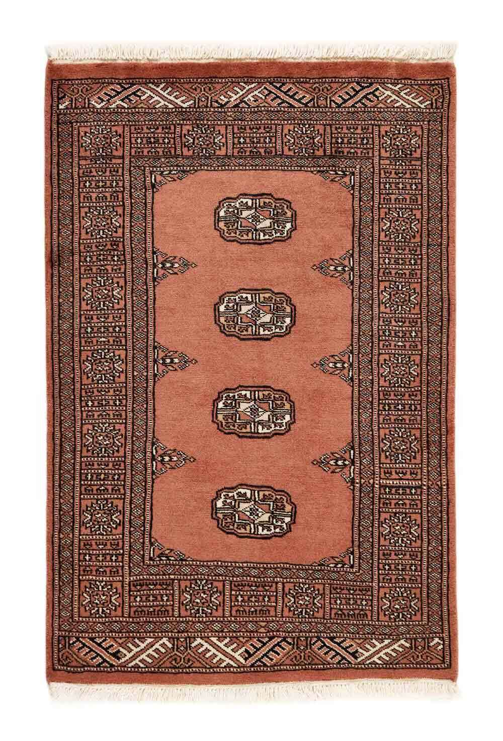 Bokhara Rose 651 2PLY håndknyttet teppe