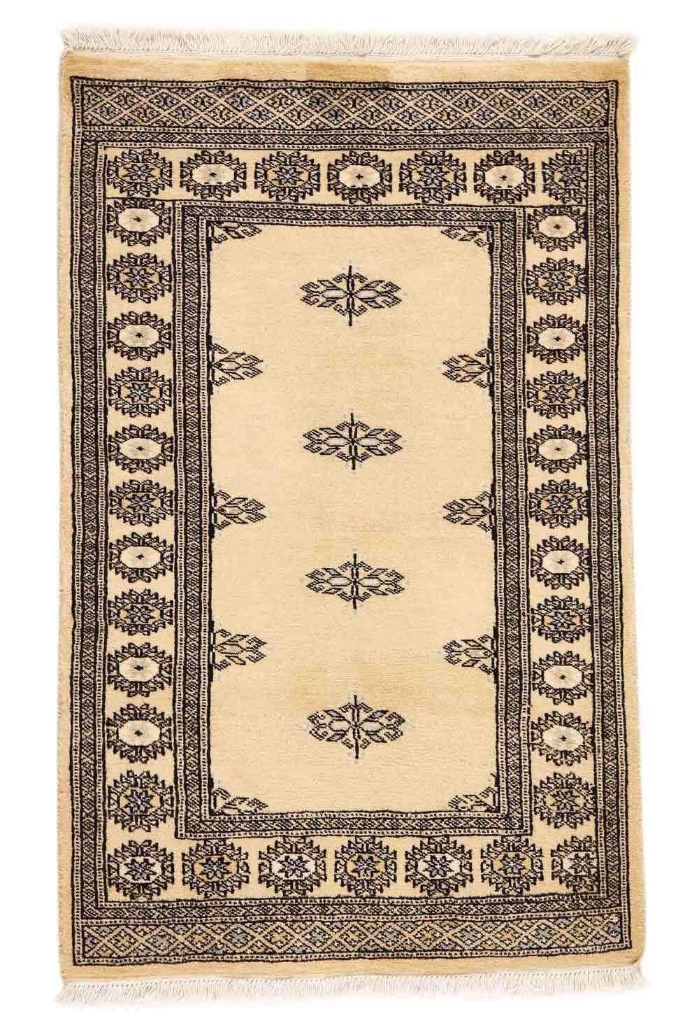 Tekke Beige 255 2PLY håndknyttet teppe