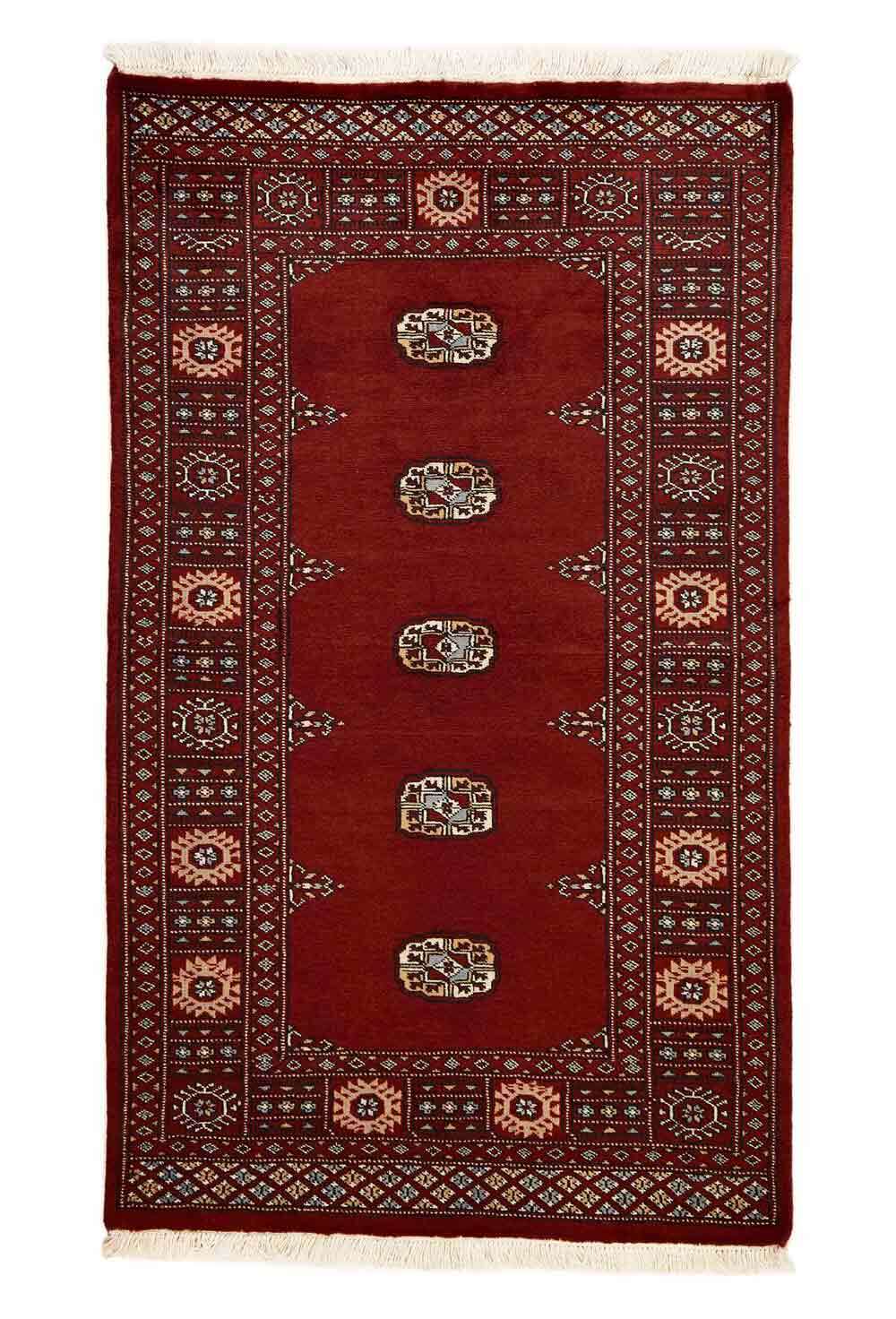 Bokhara Red 1276 2PLY håndknyttet teppe