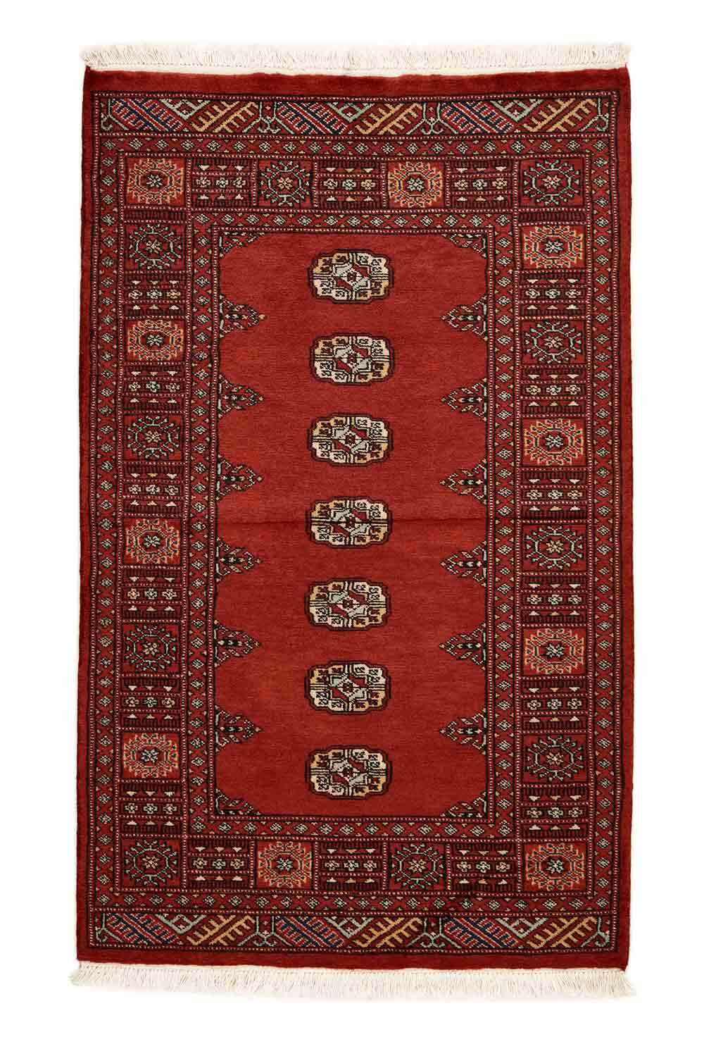 Bokhara Red 1280 2PLY håndknyttet teppe