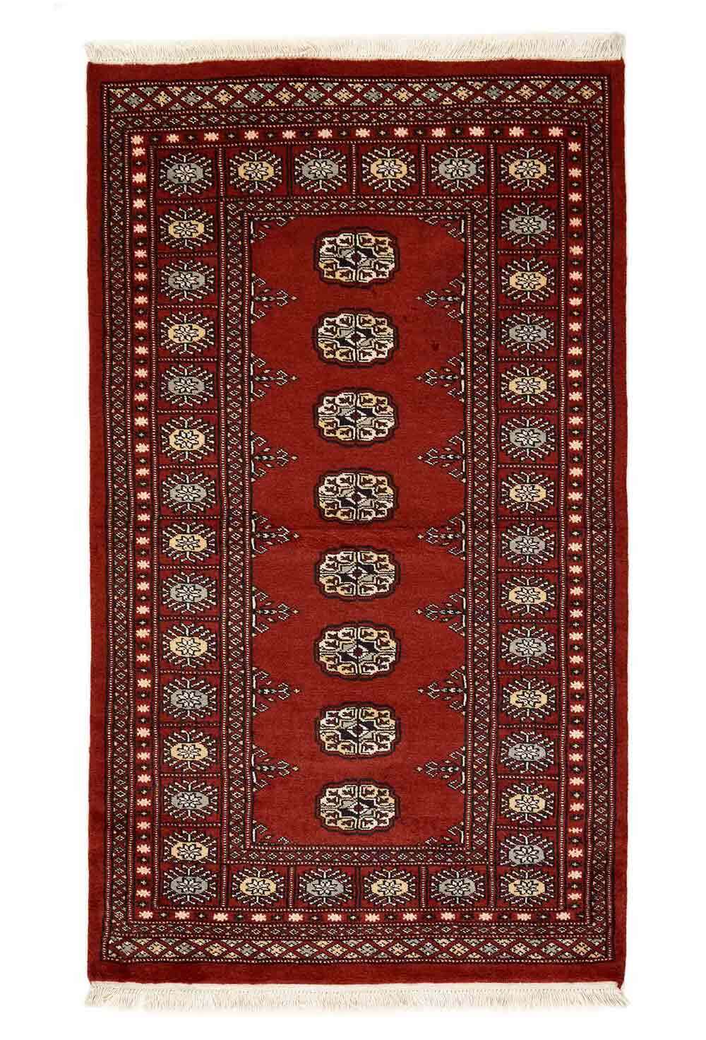 Bokhara Red 1284 2PLY håndknyttet teppe