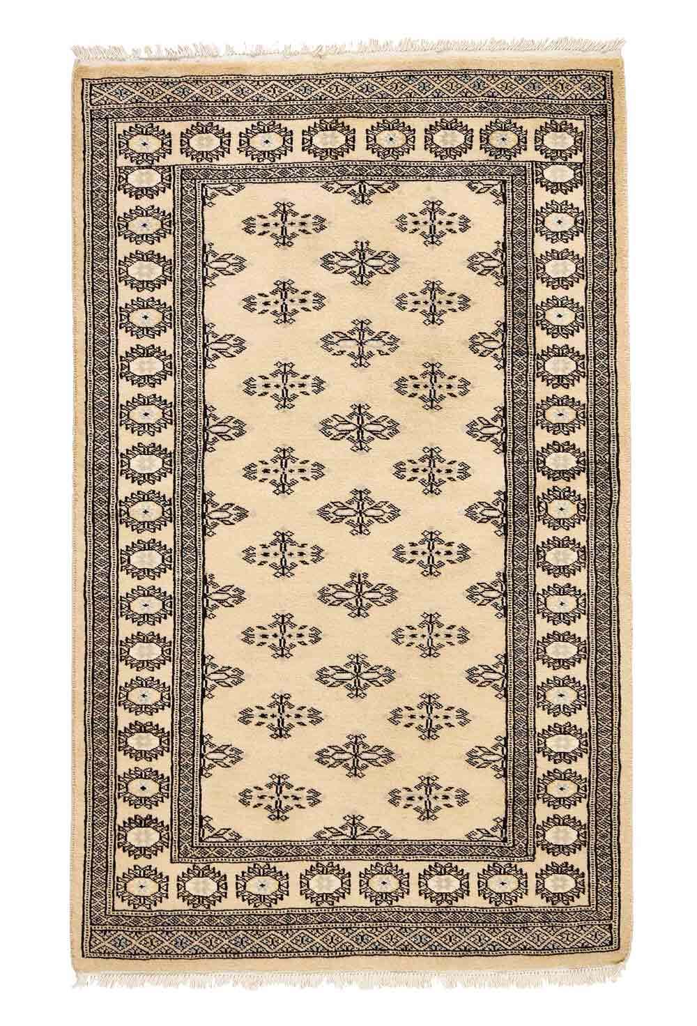 Tekke Beige 798 2PLY håndknyttet teppe