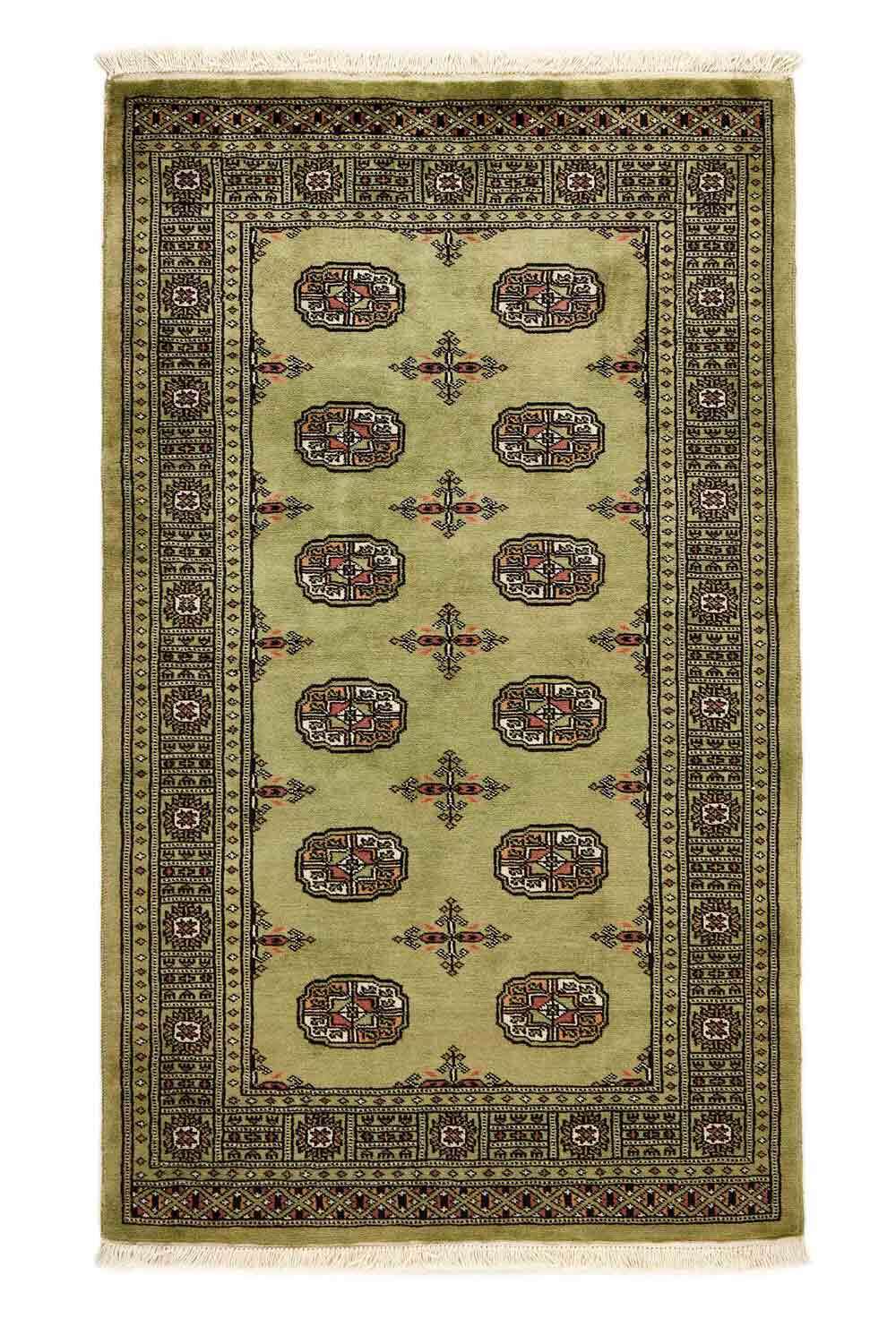 Bokhara Green 399 2PLY håndknyttet teppe