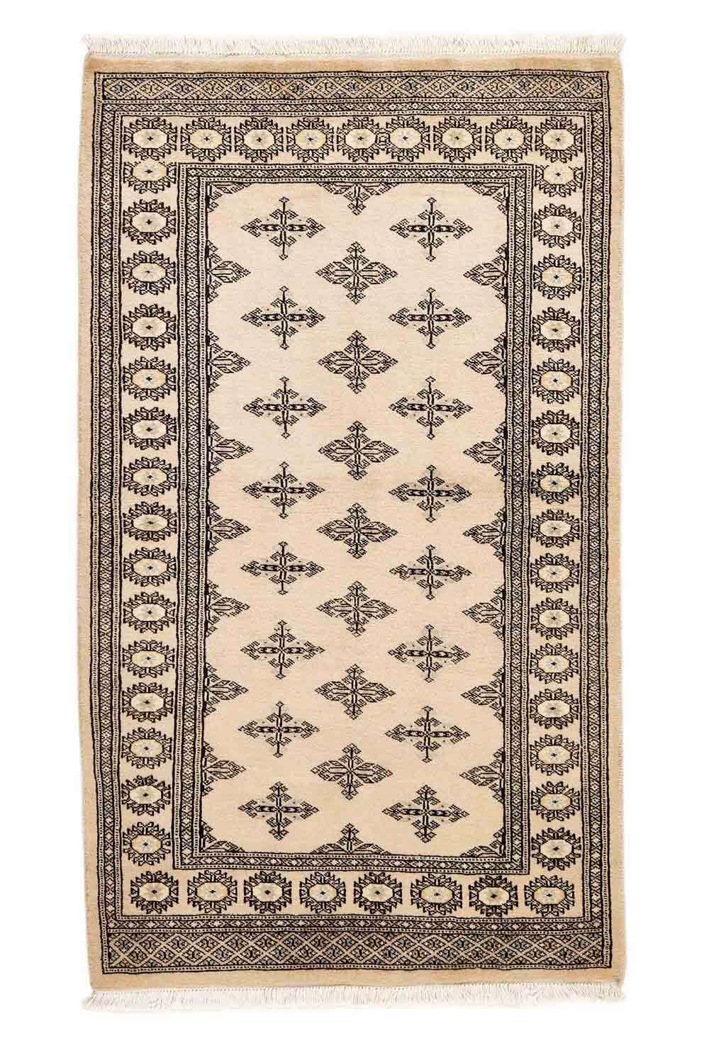 Tekke Beige 345 2PLY håndknyttet teppe