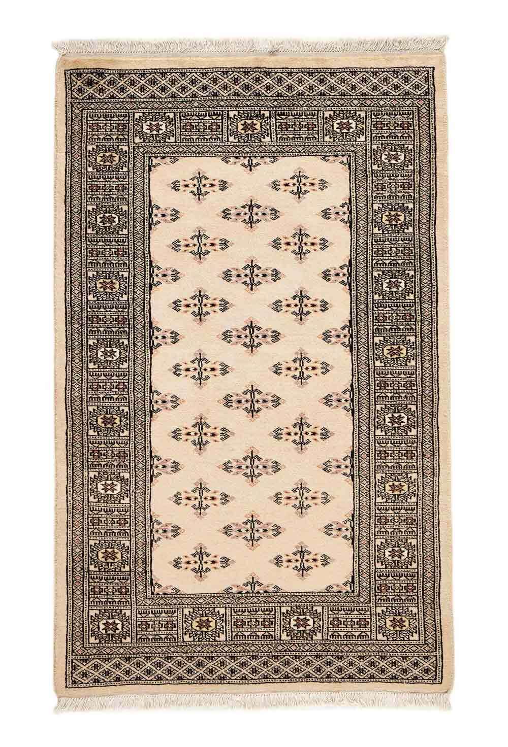 Tekke Beige 343 2PLY håndknyttet teppe