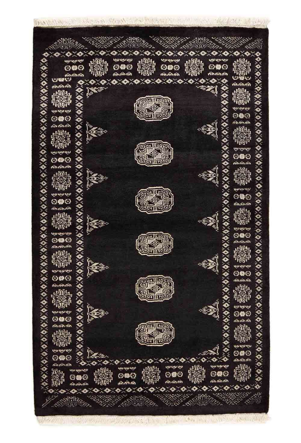 Bokhara Black 348 2PLY håndknyttet teppe