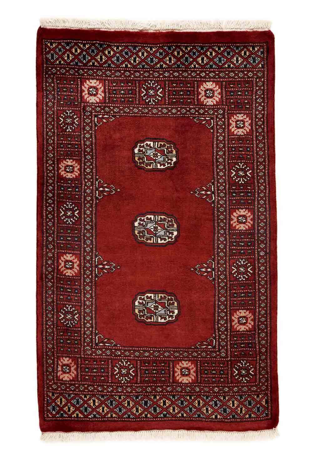 Bokhara Red 1247 2PLY håndknyttet teppe