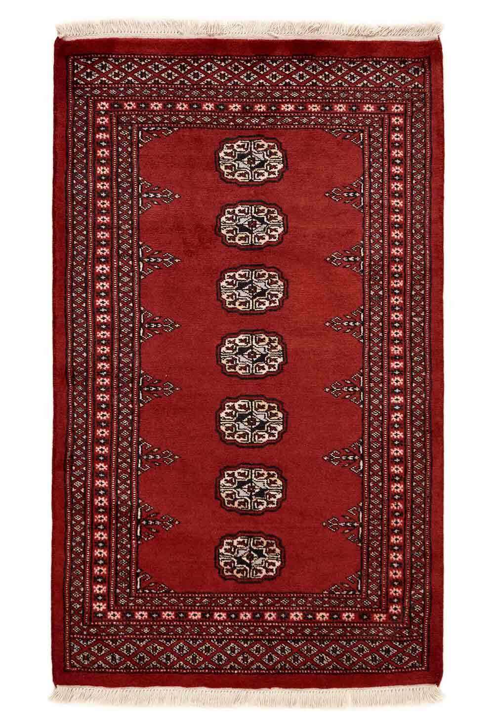 Bokhara Red 1253 2PLY håndknyttet teppe