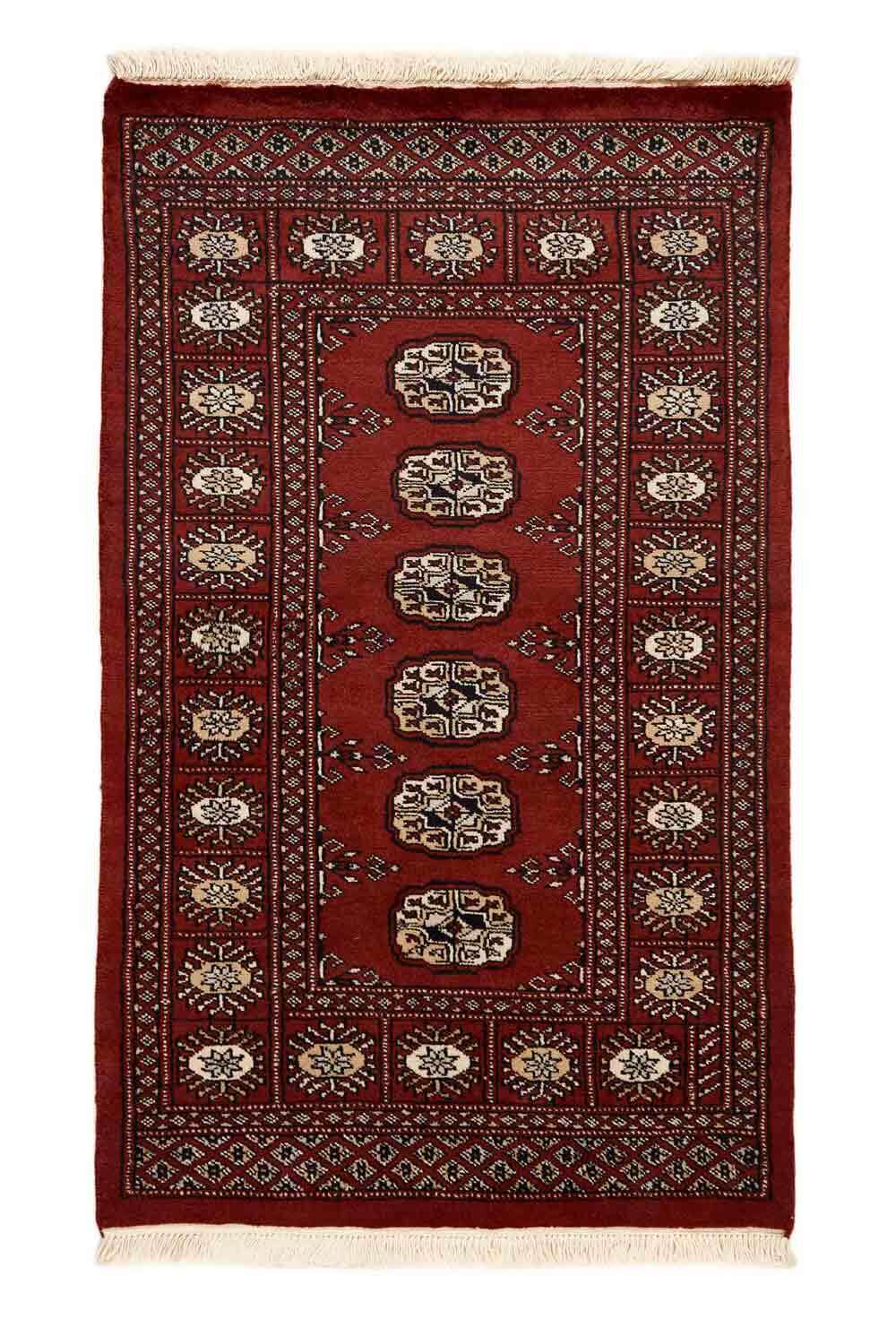 Bokhara Red 402 2PLY håndknyttet teppe