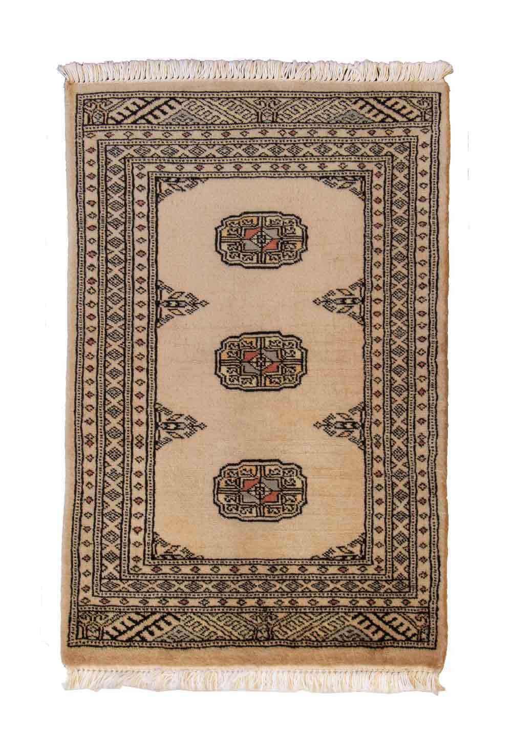 Bokhara Beige 1167 2PLY håndknyttet teppe