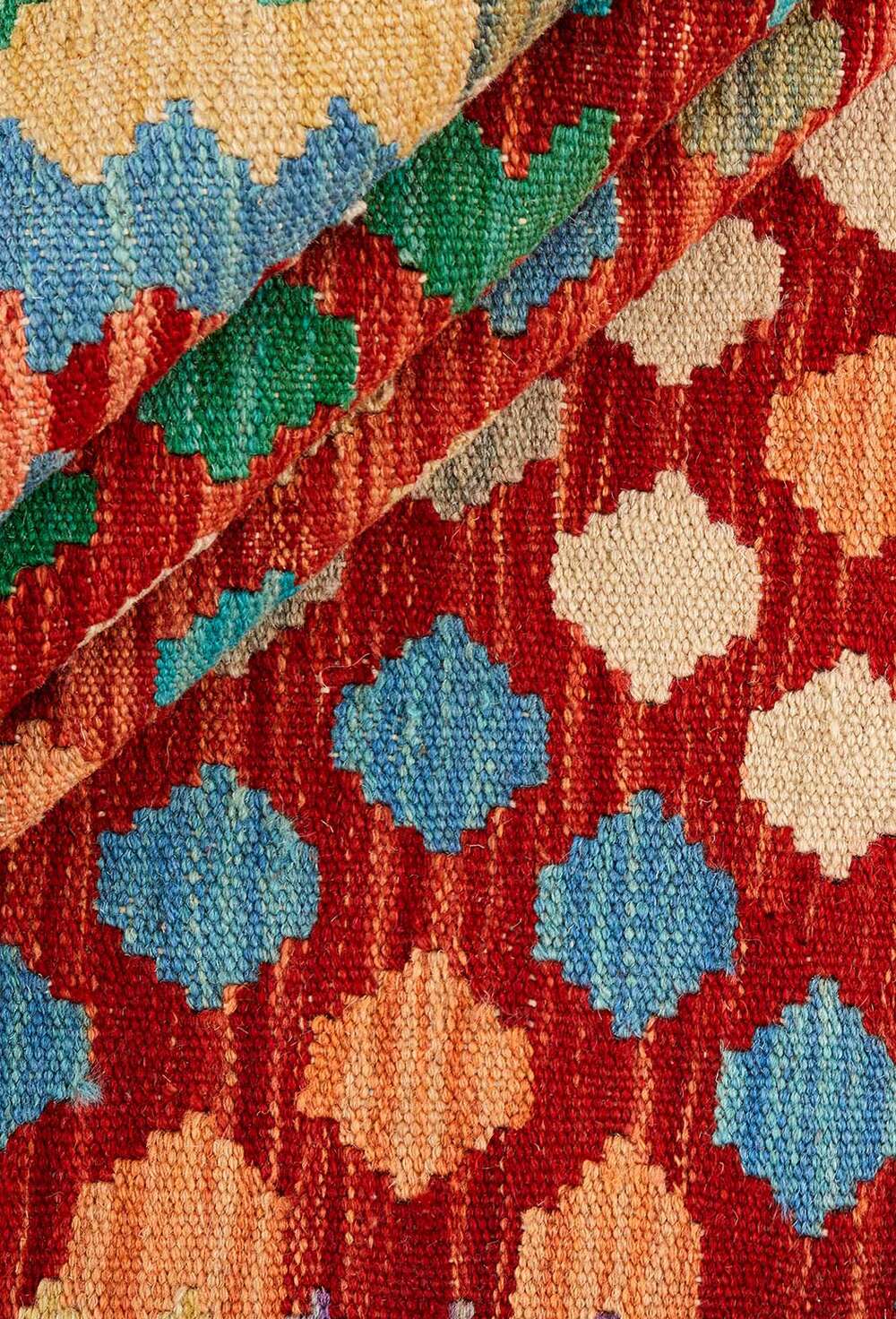 Afghan kelim 108318 håndvevd teppe