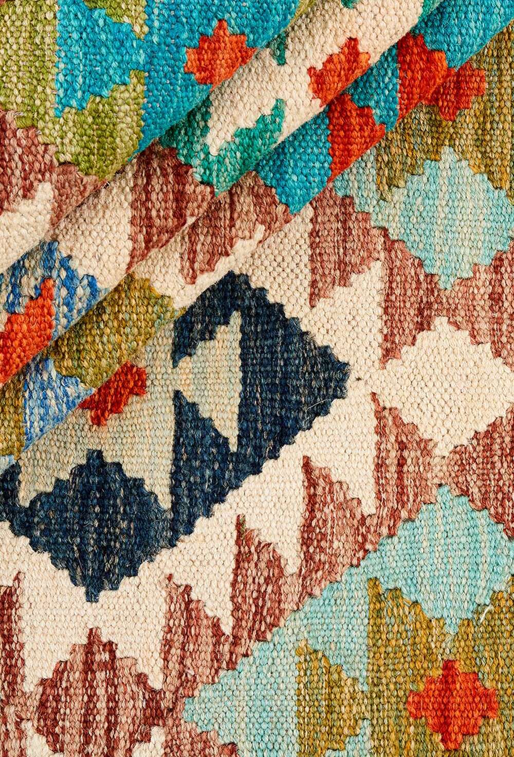 Afghan kelim 108414 håndvevd teppe