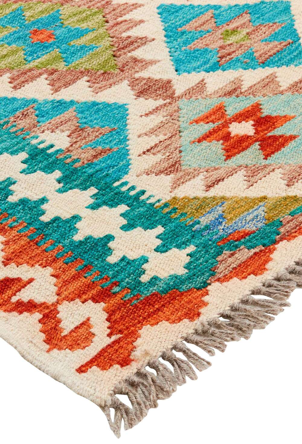 Afghan kelim 108414 håndvevd teppe