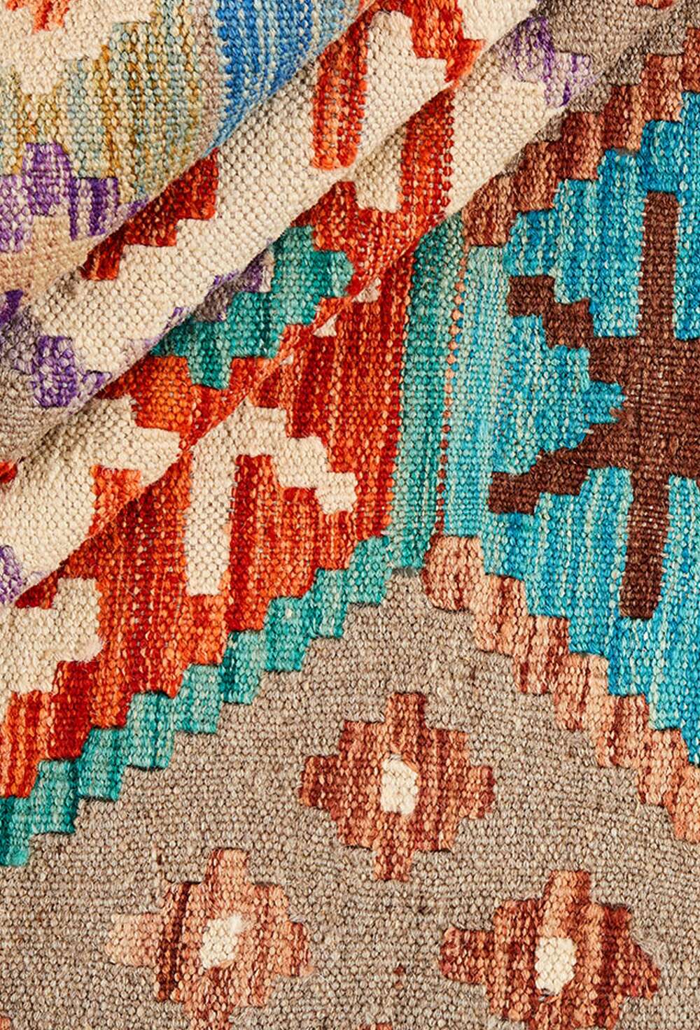 Afghan kelim 108389 håndvevd teppe