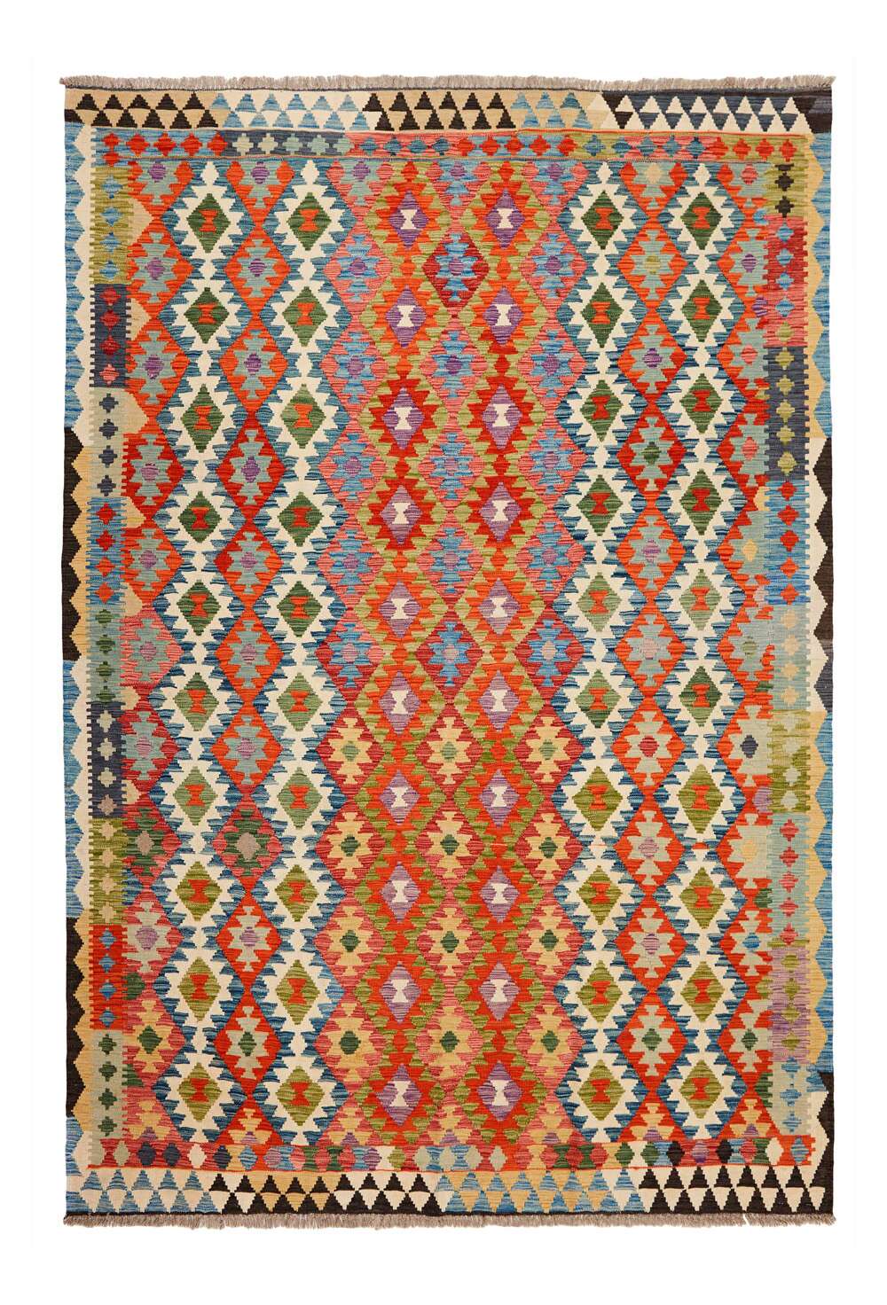 Afghan kelim 108388 håndvevd teppe