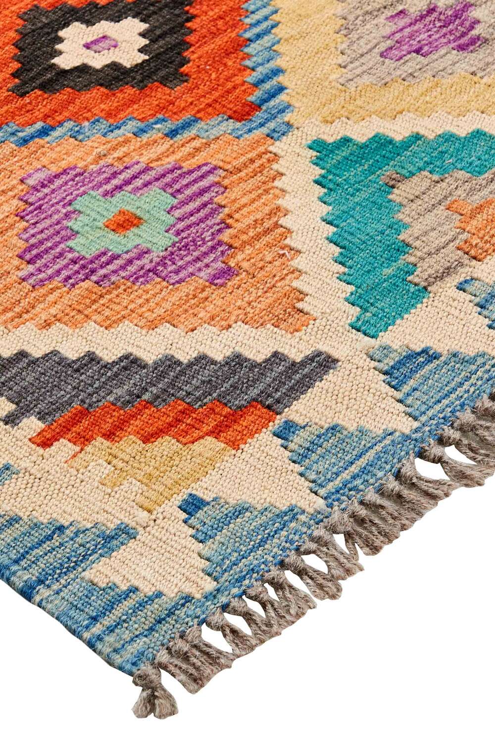 Afghan kelim 108392 håndvevd teppe